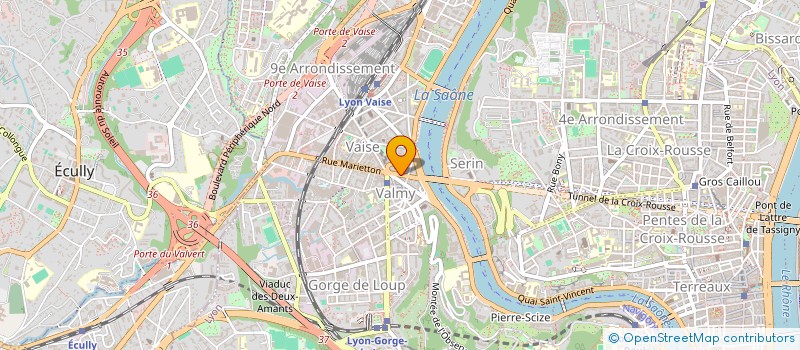 localisation de l'entreprise SCI GC.EYES.  LYON