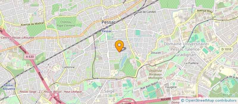 localisation de l'entreprise SCI GC IMMO  PESSAC