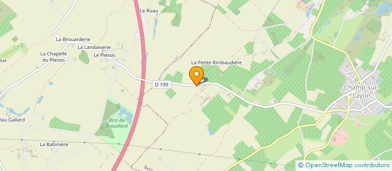 localisation de l'entreprise SCI GC INDUSTRIE  BELLEVIGNE-EN-LAYON