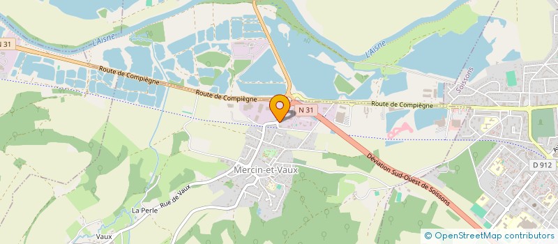 localisation de l'entreprise SCI GC2.  MERCIN-ET-VAUX