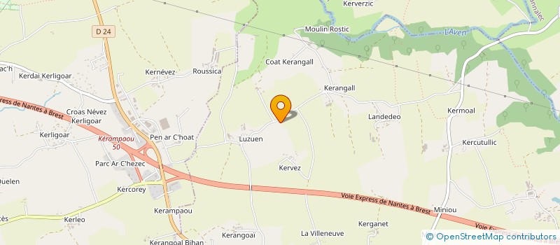 localisation de l'entreprise SCI GCA  PONT-AVEN