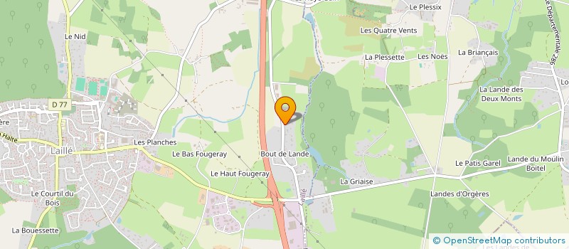 localisation de l'entreprise SCI GCA PLOUHINEC  LAILLE