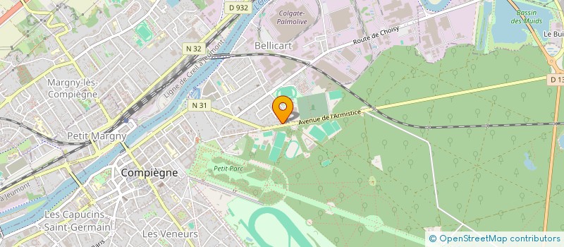 localisation de l'entreprise SCI GCAJB 213  COMPIEGNE