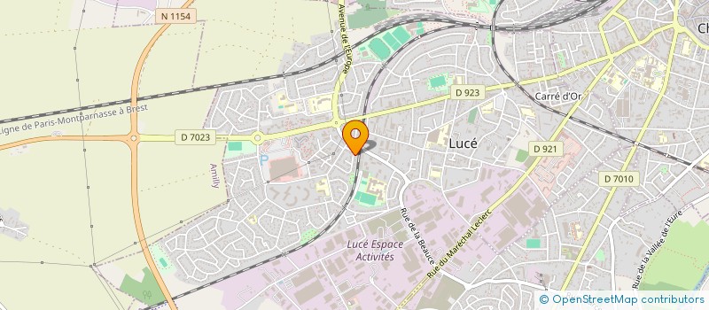localisation de l'entreprise SCI GCAS à LUCE