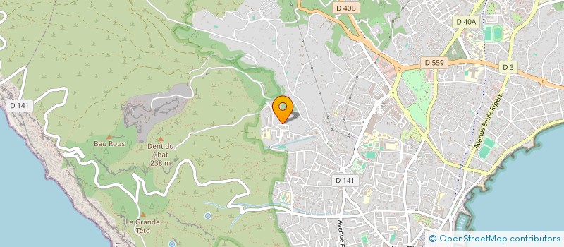 localisation de l'entreprise SCI GCAT  LA CIOTAT