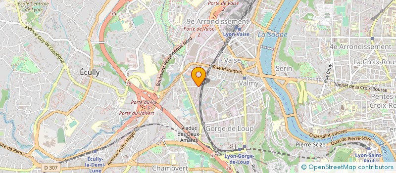 localisation de l'entreprise SCI GCB  LYON