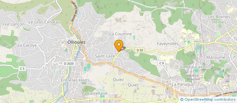 localisation de l'entreprise SCI GCBC IMMO  OLLIOULES