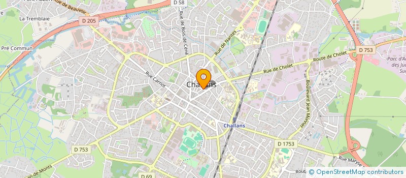 localisation de l'entreprise SCI GCCI à CHALLANS