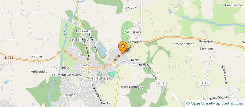 localisation de l'entreprise SCI GCCL  RIEC-SUR-BELON