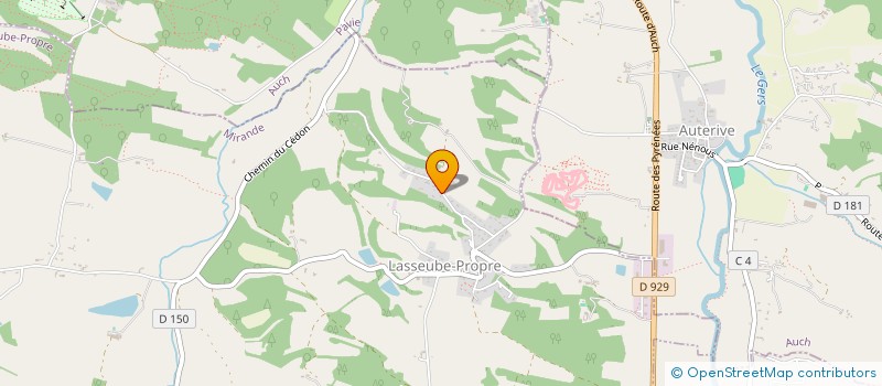 localisation de l'entreprise SCI GCCS  LASSEUBE-PROPRE