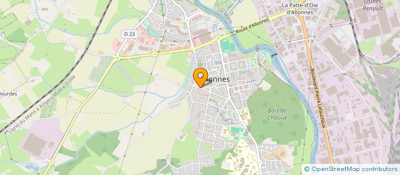 localisation de l'entreprise SCI GCDL  ALLONNES