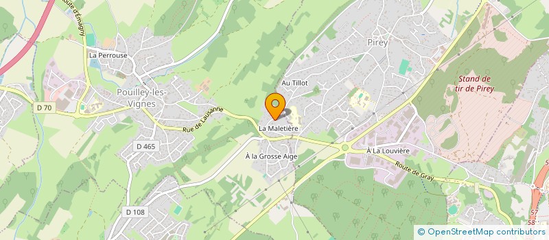 localisation de l'entreprise SCI GCEMH  POUILLEY-LES-VIGNES