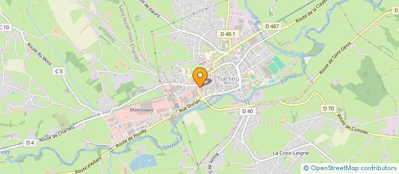 localisation de l'entreprise SCI GCF  CHARLIEU