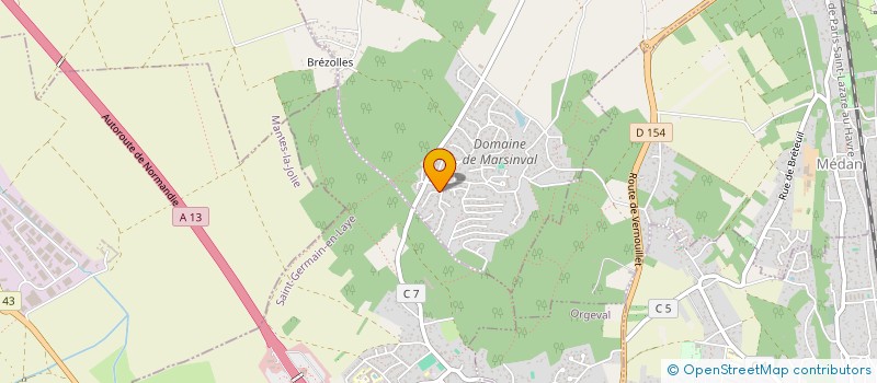 localisation de l'entreprise SCI GCJL  VERNOUILLET
