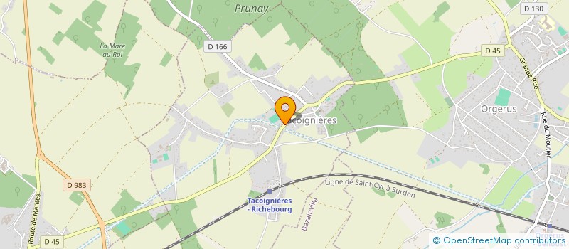 localisation de l'entreprise SCI GCJSF  TACOIGNIERES