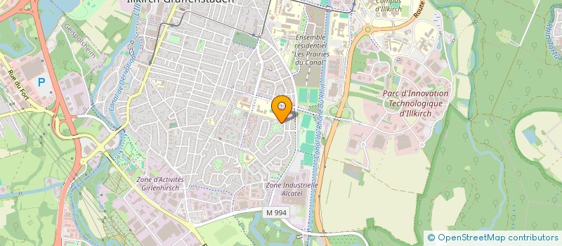 localisation de l'entreprise SCI GCL  ILLKIRCH-GRAFFENSTADEN