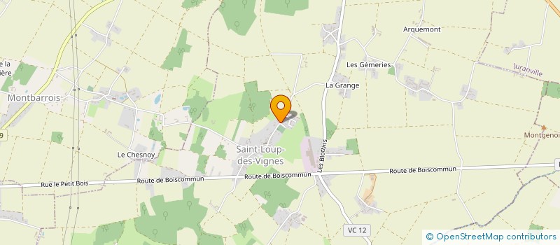 localisation de l'entreprise SCI GCM à SAINT-LOUP-DES-VIGNES