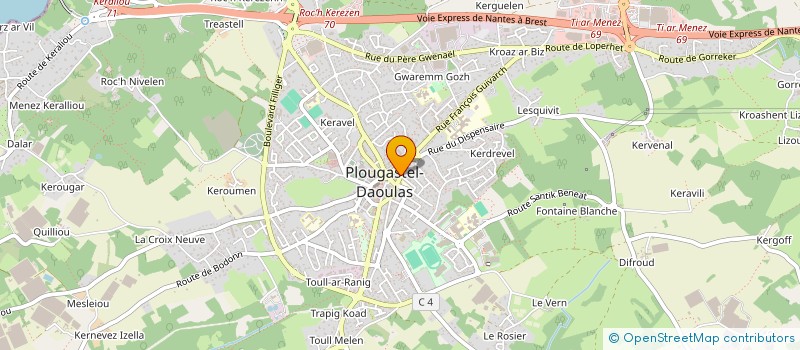 localisation de l'entreprise SCI GCMT  PLOUGASTEL-DAOULAS