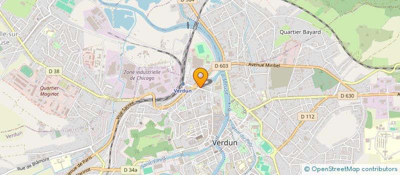 localisation de l'entreprise SCI GCP à VERDUN