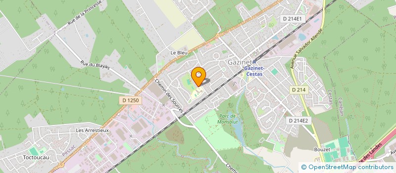 localisation de l'entreprise SCI GCR  CESTAS