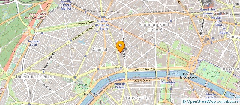 localisation de l'entreprise SCI GCS 35 AVENUE PIERRE 1ER DE SERBIE  PARIS