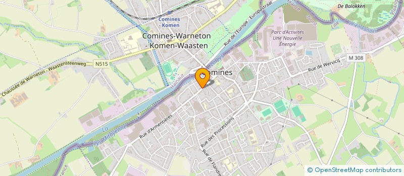 localisation de l'entreprise SCI GCS-NGA  COMINES