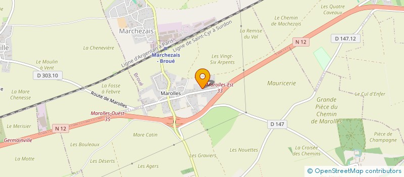 localisation de l'entreprise SCI GD à BU
