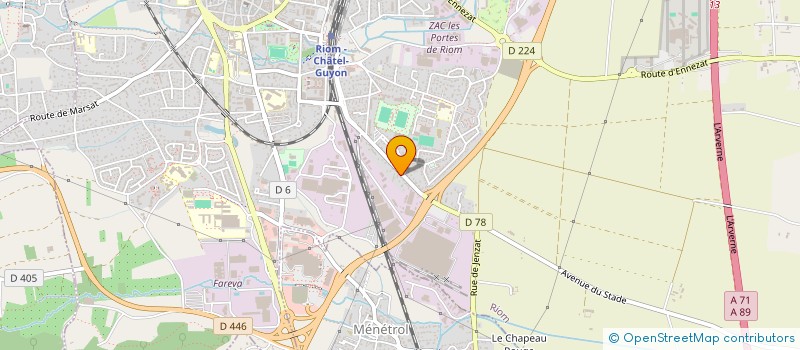 localisation de l'entreprise SCI GD  RIOM