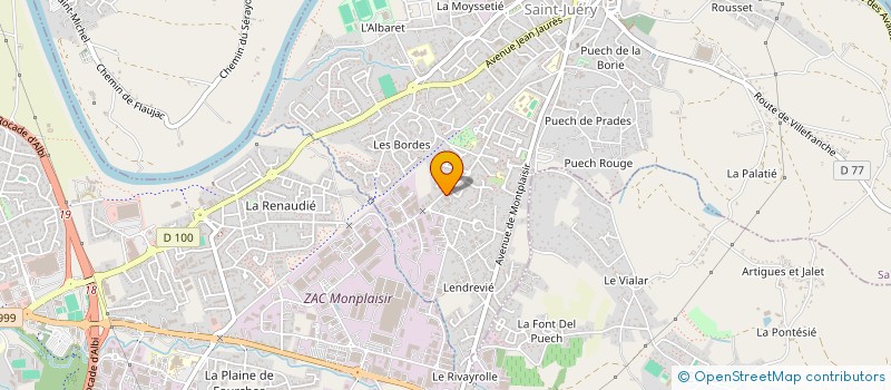 localisation de l'entreprise SCI GD  SAINT-JUERY