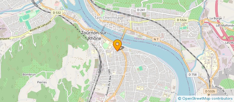 localisation de l'entreprise SCI GD ELLE à TOURNON-SUR-RHONE