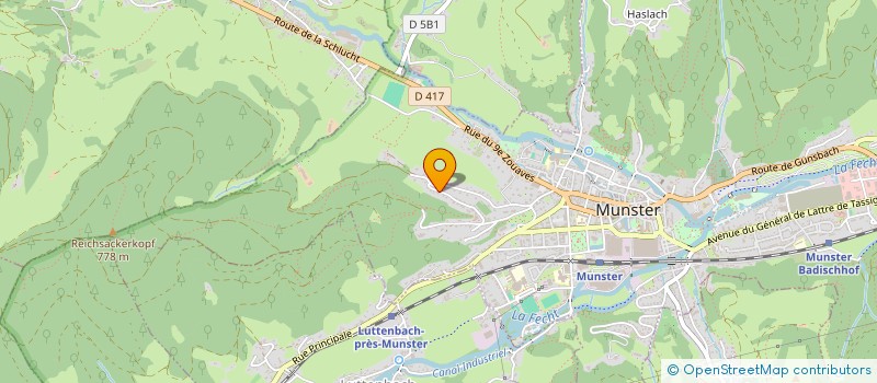 localisation de l'entreprise SCI GD IMMO  MUNSTER