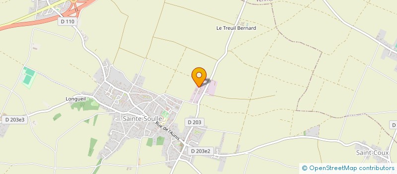 localisation de l'entreprise SCI GDAI  SAINTE-SOULLE