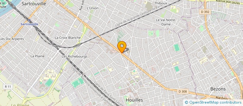 localisation de l'entreprise SCI GDB  HOUILLES