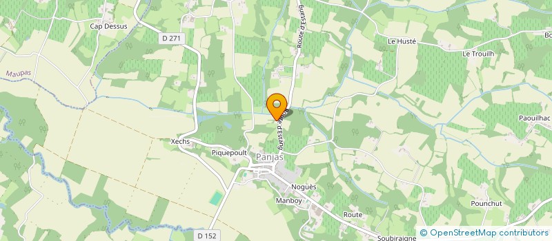 localisation de l'entreprise SCI GDB  URGOSSE