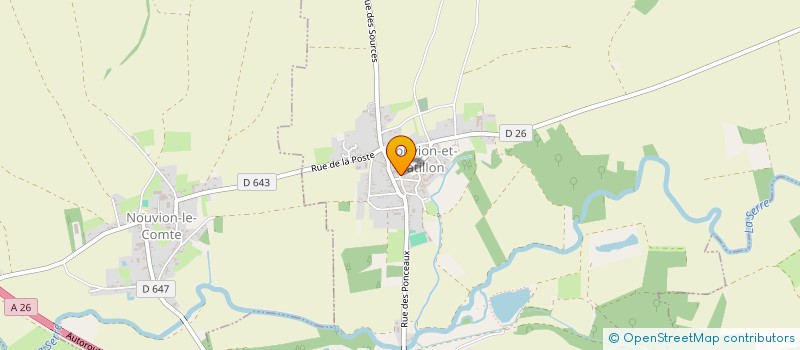 localisation de l'entreprise SCI GDCT  NOUVION-ET-CATILLON