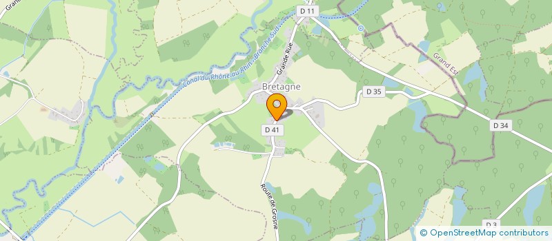 localisation de l'entreprise SCI GDF à BRETAGNE