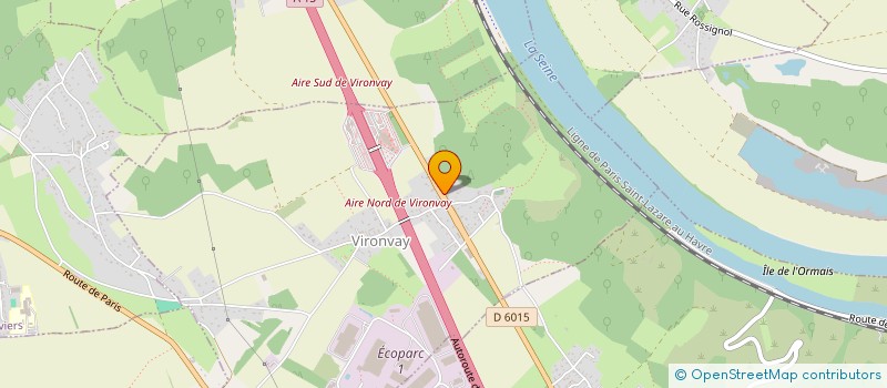 localisation de l'entreprise SCI GDH  VIRONVAY