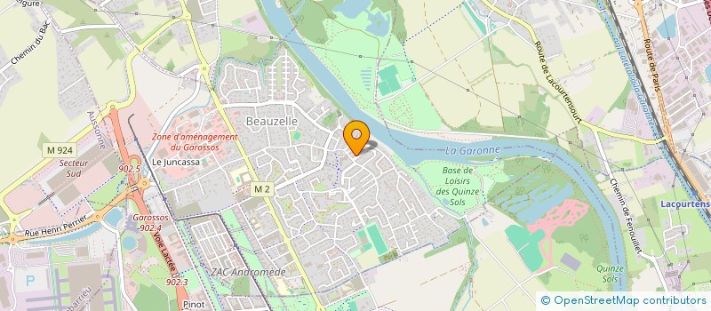 localisation de l'entreprise SCI GDI  BEAUZELLE