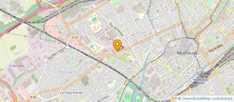 localisation de l'entreprise SCI GDJ  MULHOUSE