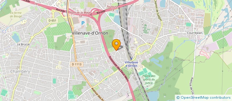 localisation de l'entreprise SCI GDL  VILLENAVE-D'ORNON