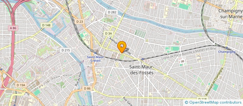 localisation de l'entreprise SCI GDM RABELAIS à SAINT-MAUR-DES-FOSSES