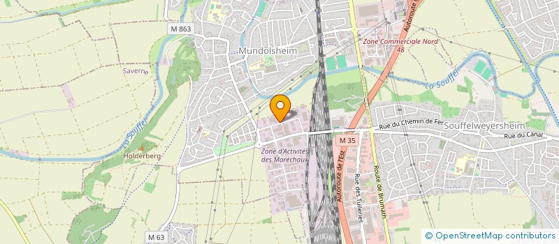 localisation de l'entreprise SCI GDNS  MUNDOLSHEIM