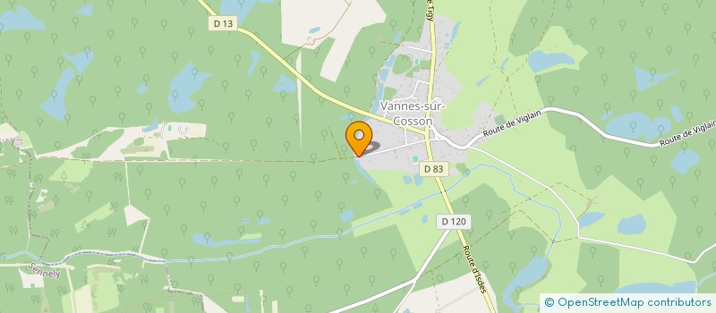 localisation de l'entreprise SCI GDR  VANNES-SUR-COSSON