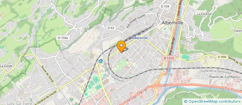 localisation de l'entreprise SCI GDRM  ALBERTVILLE