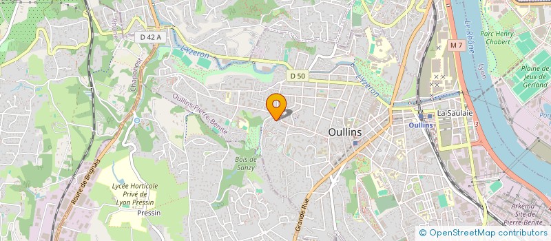 localisation de l'entreprise SCI GDRP  OULLINS-PIERRE-BENITE