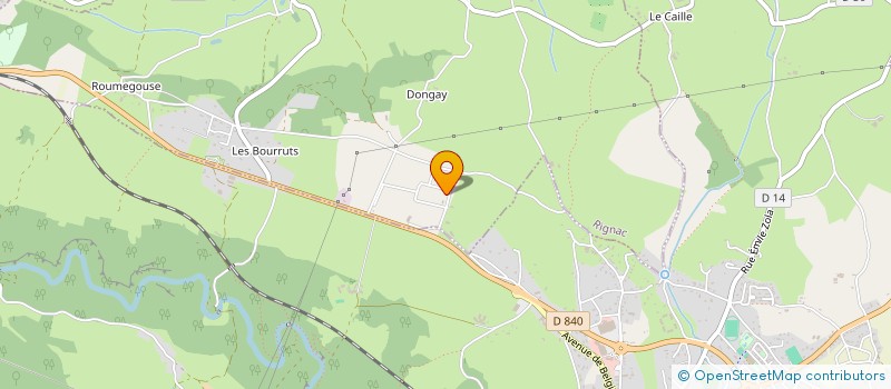 localisation de l'entreprise SCI GDS  RIGNAC