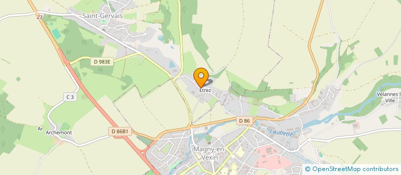 localisation de l'entreprise SCI GDVP  SAINT-GERVAIS