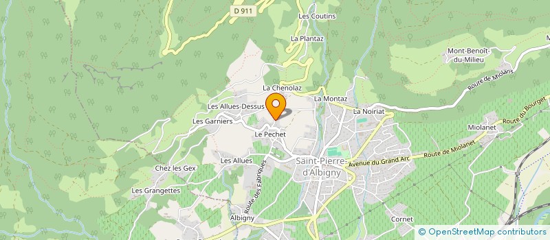 localisation de l'entreprise SCI. GDX MEDICAL  SAINT PIERRE D'ALBIGNY