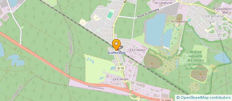 localisation de l'entreprise SCI GE  WITTELSHEIM