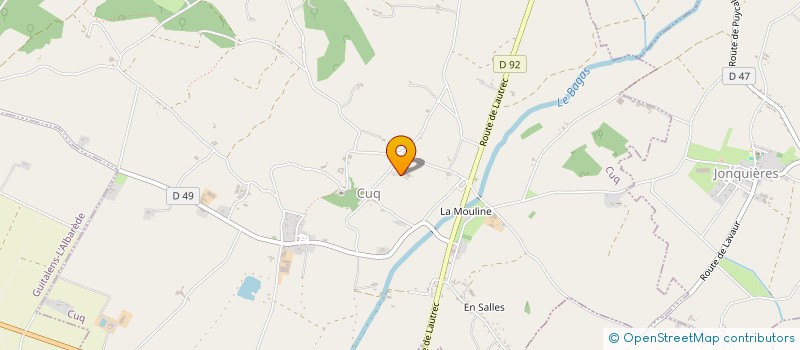 localisation de l'entreprise SCI GE2I  CUQ